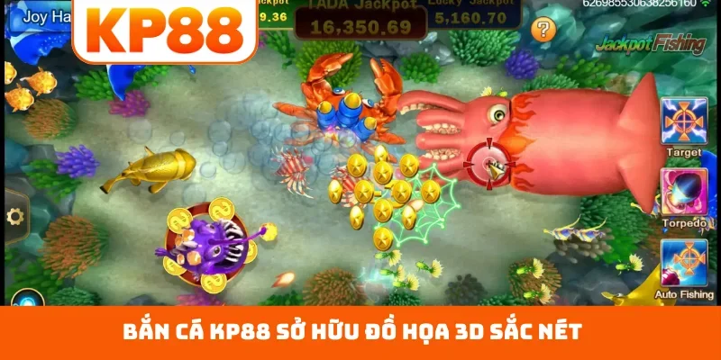 Bắn cá KP88 sở hữu đồ họa 3D sắc nét