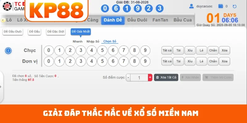 Giải đáp thắc mắc về xổ số miền Nam