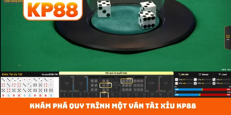 Khám phá quy trình một ván tài xỉu KP88