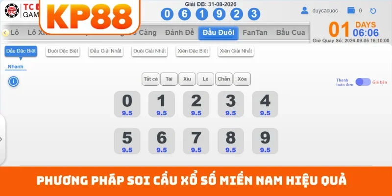 Phương pháp soi cầu xổ số miền Nam hiệu quả